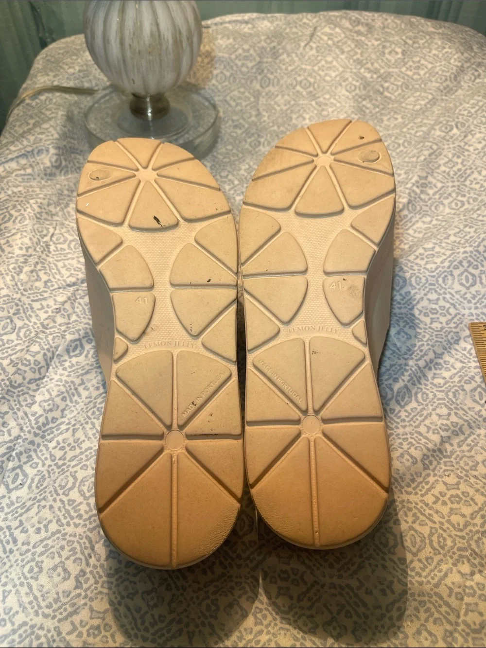 Lemon Jelly Women’s Creamy  Tan Platform Slide Sandals size 41 EU/ 10.5 US
